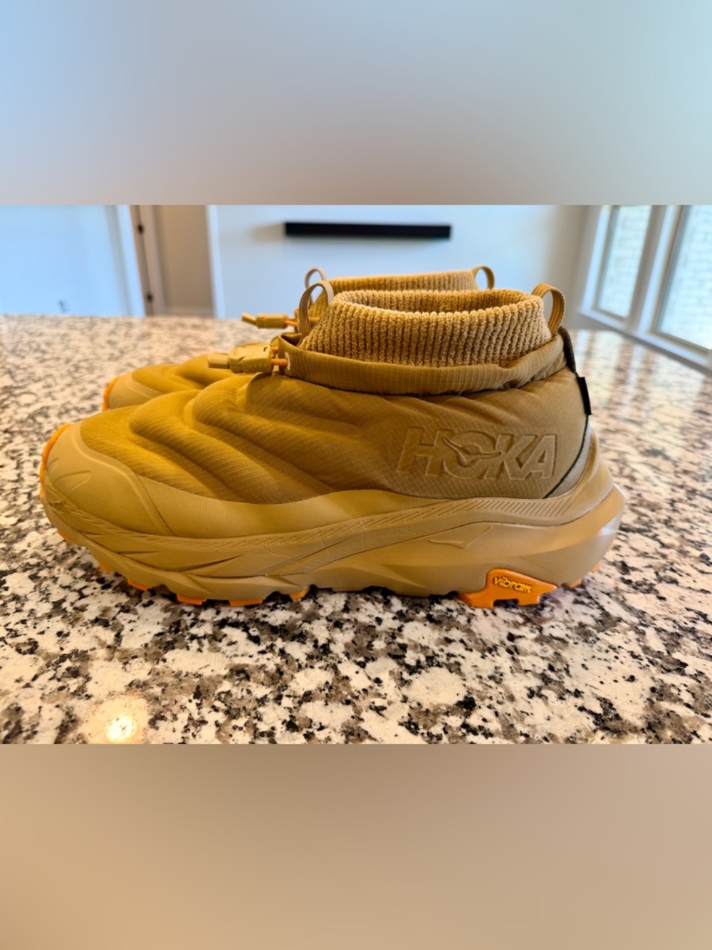Hoka One One Men's Tan and Orange Rain & Snow Boots - Picture 4 of 15